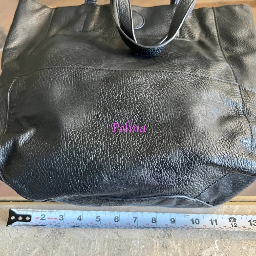 Joy Susan Women's Fashion Purse Faith Raw Edge Tote Hand Bag